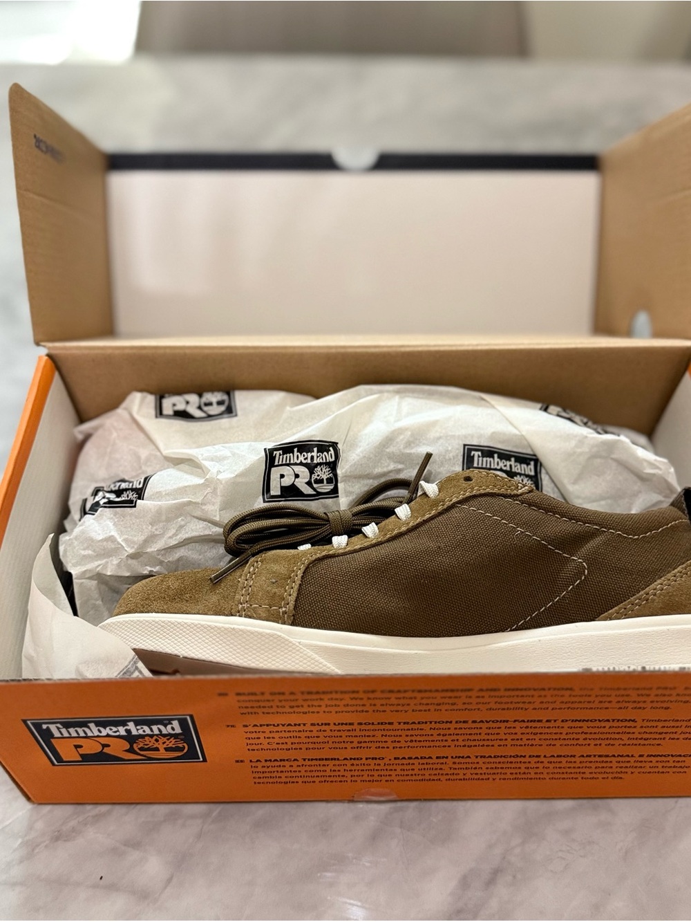 Timberland PRO Men's Olive Brown Low-Top Sneakers